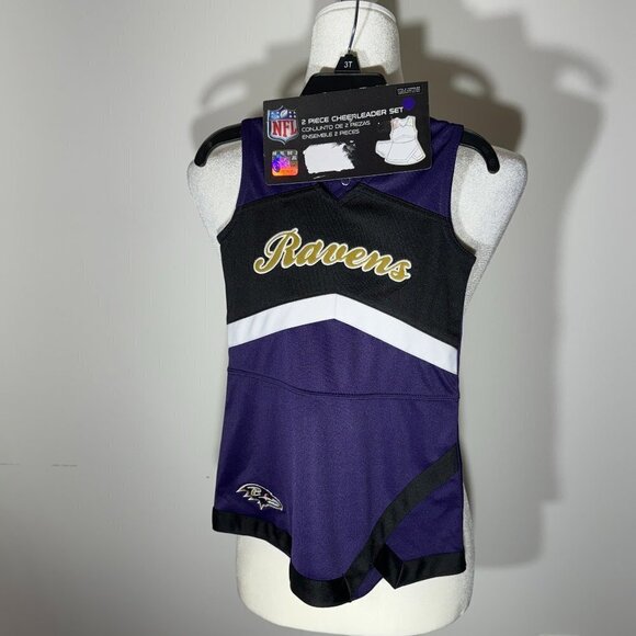 NFL Ravens Kid Cheerleader Uniform - Size 3T - Picture 1 of 5